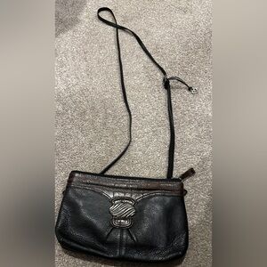 Black and Brown Trim Brighton Crossover Bag